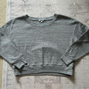 Splendid Heather Gray Waffle Knit Top